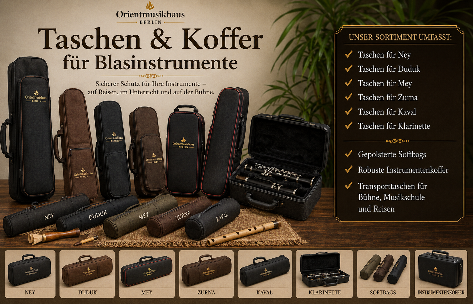 Taschen & Koffer für Blasinstrumente
